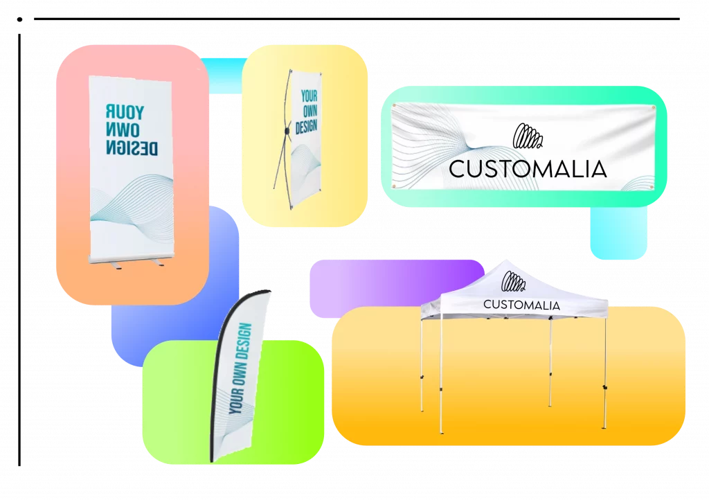 roll ups y banderas para eventos